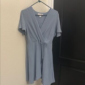 Monteau Light Blue Mini Dress